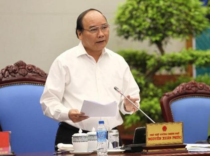 Phó thủ tướng Nguyễn Xuân Phúc yêu cầu rà soát toàn bộ dự án nước sông Đà giai đoạn 2 (Ảnh: TTXVN)
