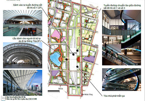 Quy hoạch tầng ngầm trong ga Hà Nội.
