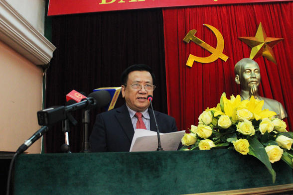 PGS. TS Nguyễn Văn Việt, Chủ tịch Hiệp hội Bia - Rượu - Nước giải khát Việt Nam (VBA), phát biểu tại tọa đàm.
