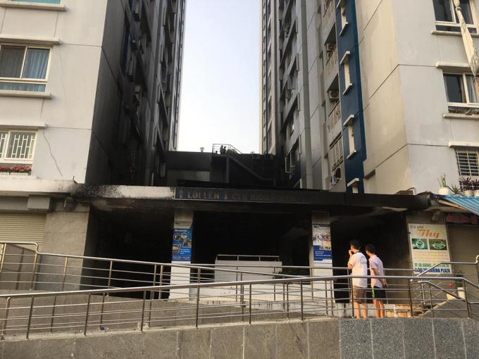 Chung cư Carina Plaza sáng ngày 23/3.