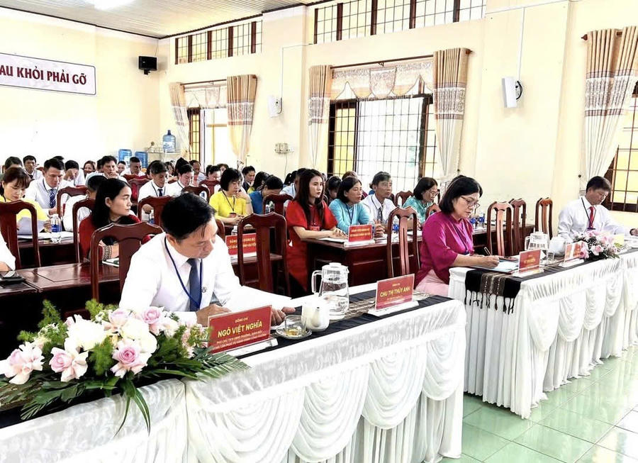 Quang cảnh Đại hội Đại biểu phường Buôn Hồ nhiệm kỳ 2025-2030.
