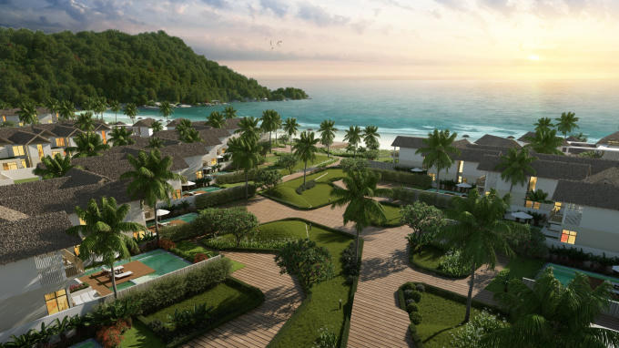 Resort mang phong cách “làng biển” Sun Premier Village Kem Beach Resort (Ảnh phối cảnh)