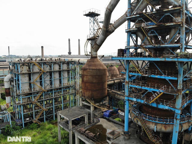 Hiện trường Nhà máy Gang thép Thái Nguyên. (Ảnh: Quân Đỗ)