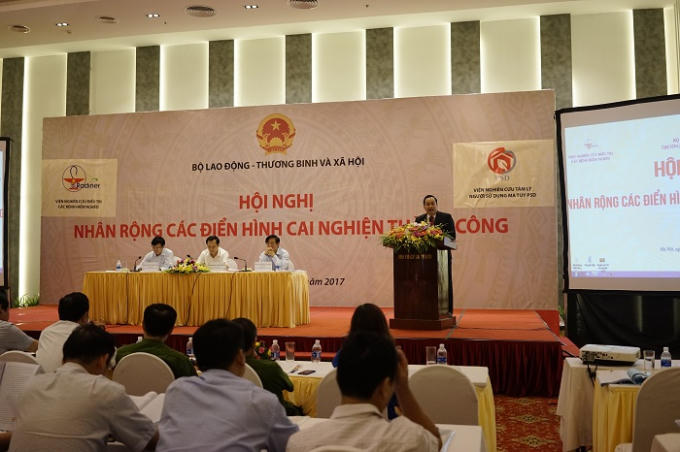 Ông Lê Trung Tuấn - Chủ tịch Hội đồng quản lý Viện PSD phát biểu trong hội nghị.