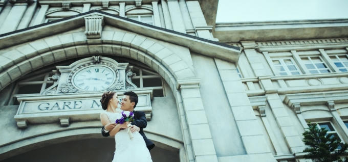 Chụp ảnh cưới tại Bà Nà Hills.