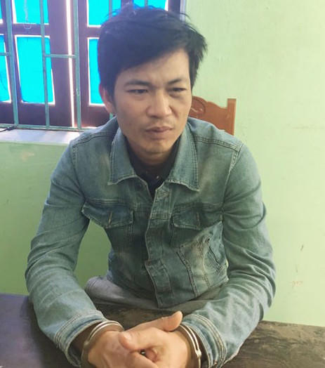 Đối tượng Đỗ Viết Thường tại cơ quan công an.