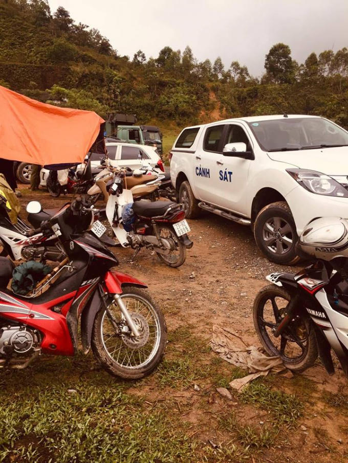Khu vực phát hiện xác người đàn ông chết trong nhà hoang.