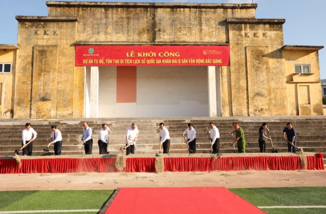 T&T Group tài trợ 15 tỷ đồng tu bổ, tôn tạo di tích cấp quốc gia Khán đài B sân vận động Bắc Giang
