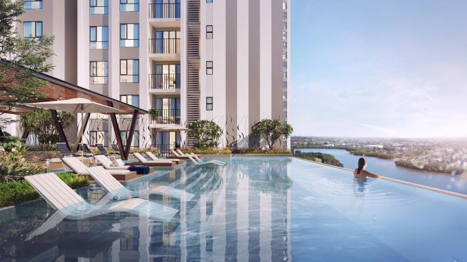 Trong toàn bộ dự án Gem Riverside thì phân khu Diamond Riverside là đẹp nhất nhờ tọa lạc ở vị trí “mũi tàu”, 3 mặt hướng sông thoáng mát.