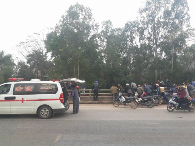 Khu vực đường sắt Bắc - Nam nơi anh Đức bị tàu tông tử vong.