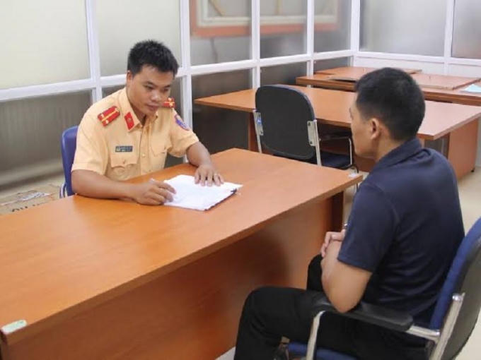 Ông Tuệ tại cơ quan Công an.