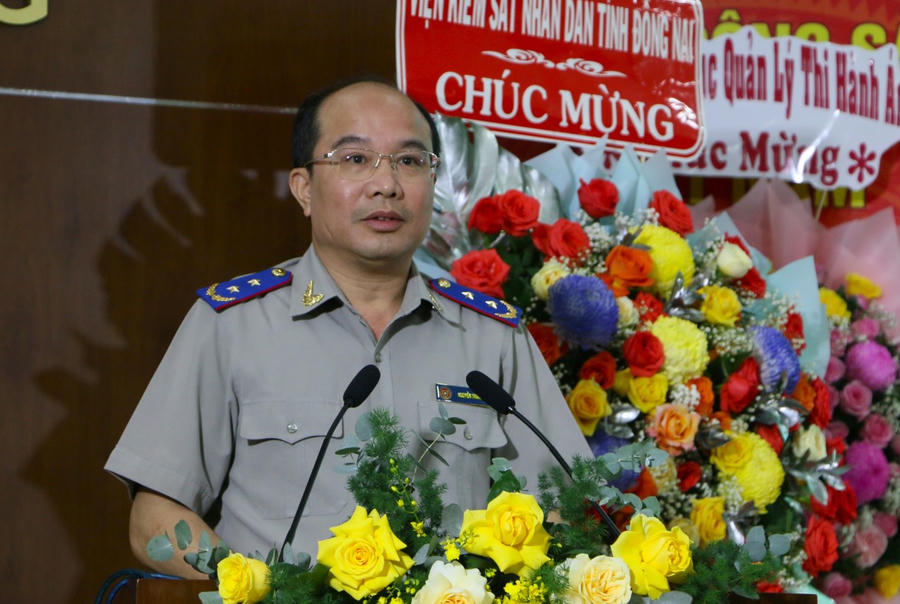 Ông Nguyễn Thắng Lợi - Cục trưởng Cục quản lý THADS, Bộ Tư pháp phát biểu chỉ đạo.