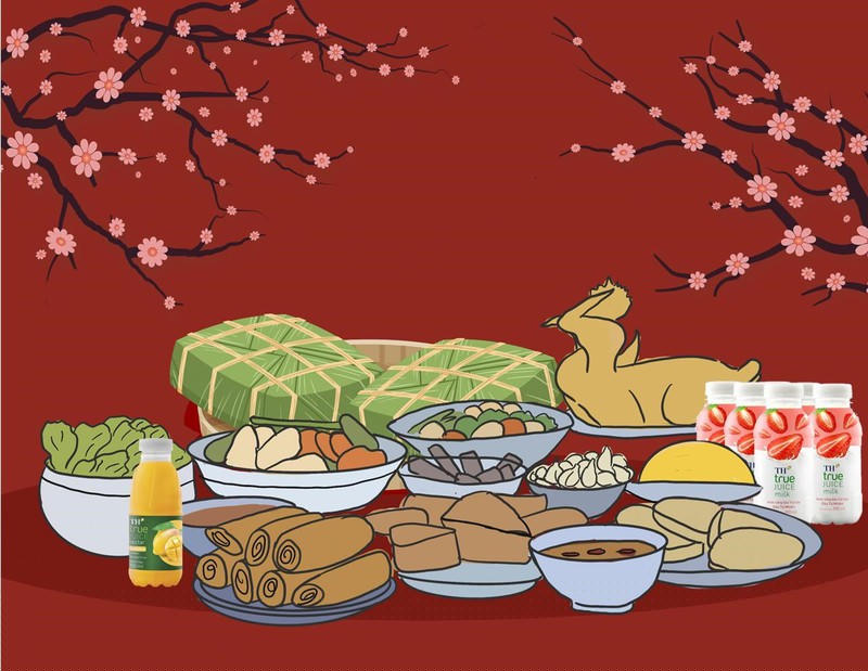 Mâm cơm ngày Tết - không ngày nào vắng bóng thịt gà!!!