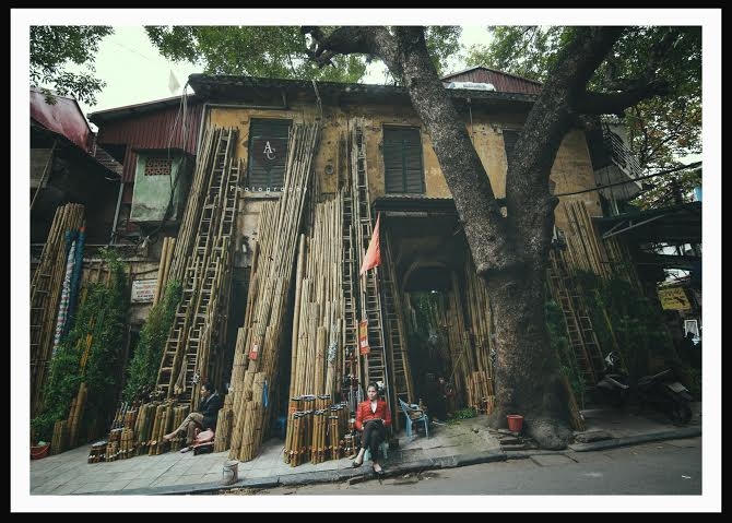 Hà Nội những con phố, nhà cổ thấp thoáng.