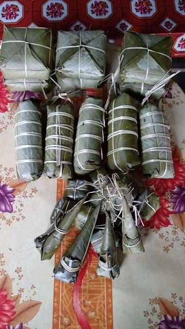 Bánh chưng sừng trâu của người Thái.