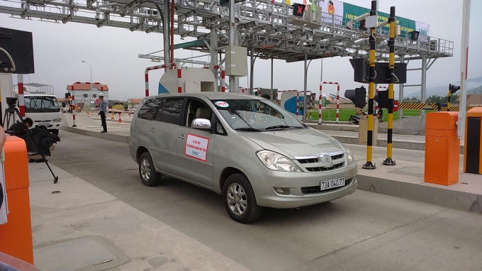Trạm thu phí tại Km604+700 (Quảng Bình) là 1 trong 3 trạm thí điểm công nghệ ETC.