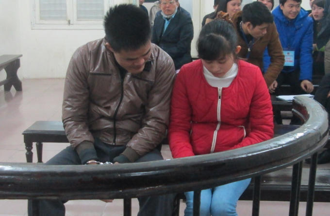 Các bị cáo trong phiên xét xử sơ thẩm.