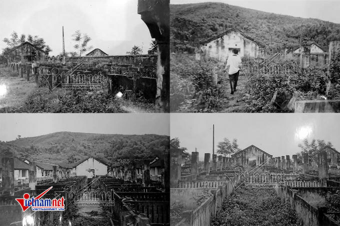 Trại lợn Đức Chính hoang tàn đổ nát.