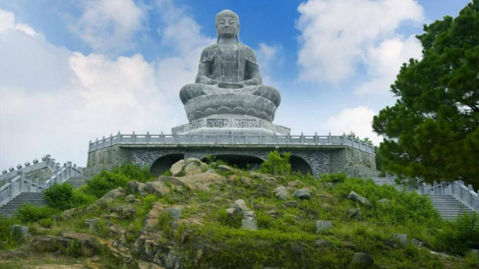 Tượng phật tại Chùa Phật Tích, huyện Tiên Du, tỉnh Bắc Ninh. (Ảnh: PLO.VN)