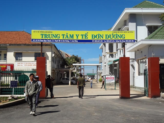 Trung tâm y tế Đơn Dương- nơi xảy ra sự việc đau lòng.