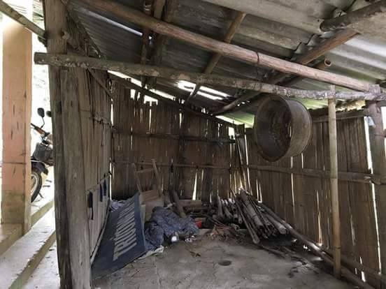 Trước đây, điều kiện của điểm trường Cáo Sào rất khó khăn không có bếp ăn và công trình phụ cho học sinh.