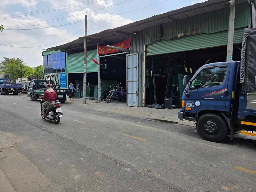 Cơ sở sản xuất của ông Huỳnh Văn Sang hiện đang tranh chấp.