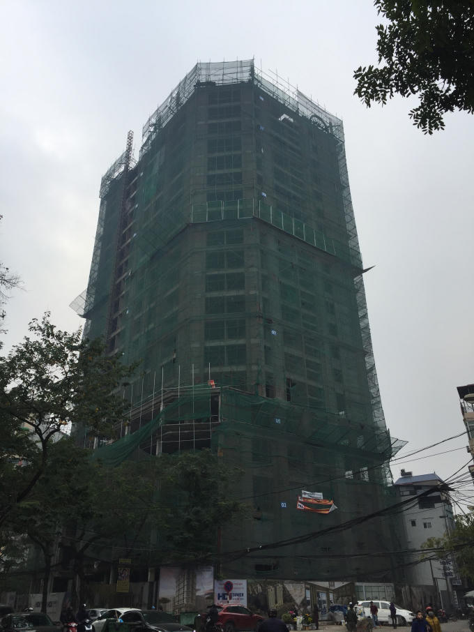 Hiện trạng dự án HDI Tower (Ảnh nguồn http://hditower.vn).
