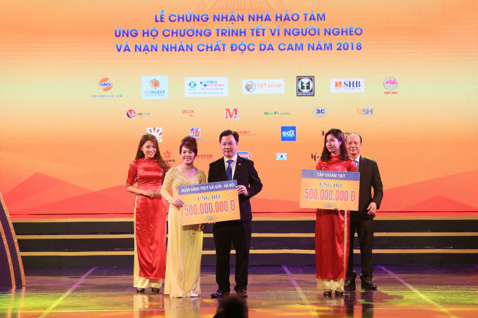 Phó Tổng Giám đốc Ninh Thị Lan Phương, đại diện SHB ủng hộ chương trình Tết vì người nghèo và nạn nhân chất độc da cam năm 2018, khẳng định trách nhiệm xã hội của một ngân hàng luôn vì lợi ích của cộng đồng.