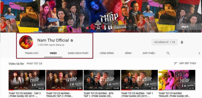 Phim nhận được sự quan tâm theo dõi của khán giả đã nhanh chóng giúp Nam Thư nhận nút vàng Youtube.