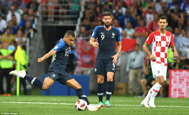 Mbappe nâng tỷ số lên 4-1 cho Pháp ở phút 66