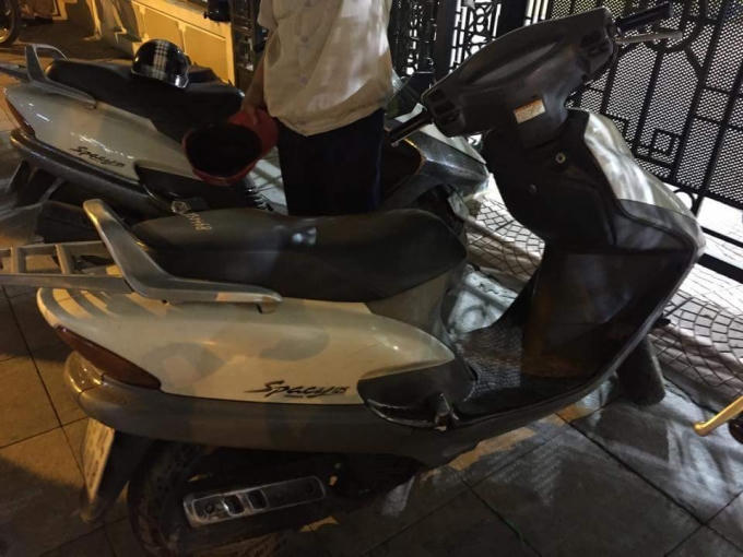 Chiếc xe Spacy được Tổ công tác phát hiện.