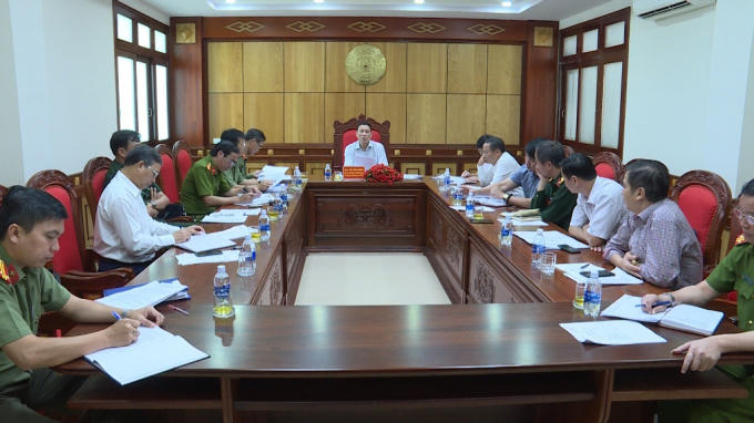 Toàn cảnh buổi họp Tiểu ban An ninh trật tự Lễ hội c&agrave; ph&ecirc; Bu&ocirc;n Ma Thuột lần thứ 7 năm 2019. (Ảnh:&nbsp;daklak.gov.vn)