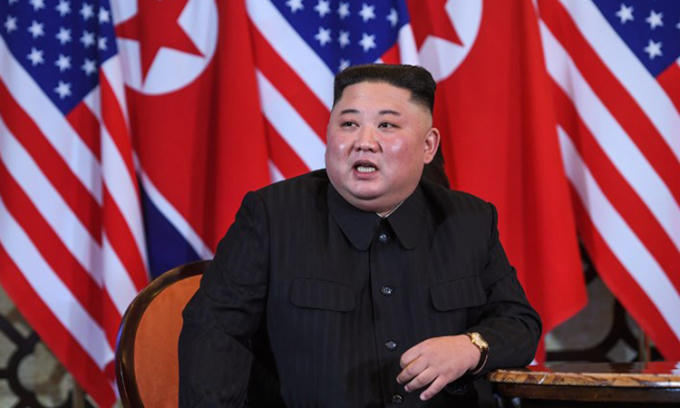 Chủ tịch Triều Tiên Kim Jong-un tại cuộc họp thượng đỉnh lần hai.  Ảnh: AFP.
