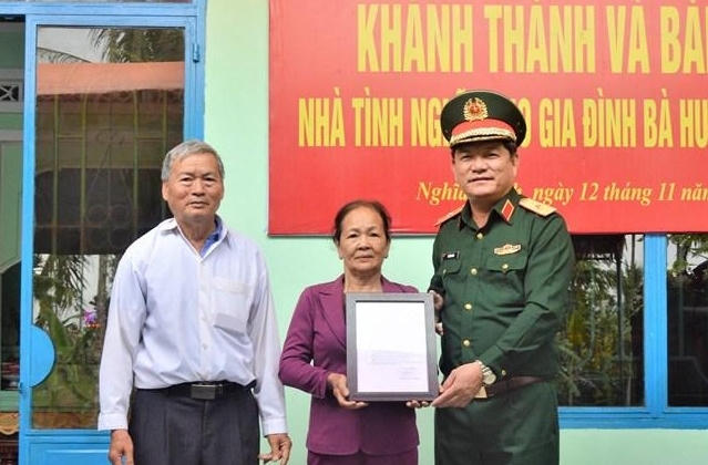 Quảng Ngãi: Xây nhà tình nghĩa cho gia đình liệt sĩ hy sinh trong kháng chiến