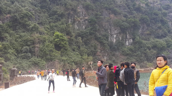 Rất nhiều du khách tỏ ra thích thú với vẻ đẹp