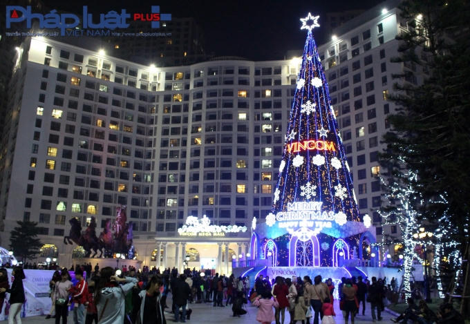 Royal City (Nguyễn Trãi), nơi có cây thông cao trên 32 mét, (Ảnh Đức Biên)