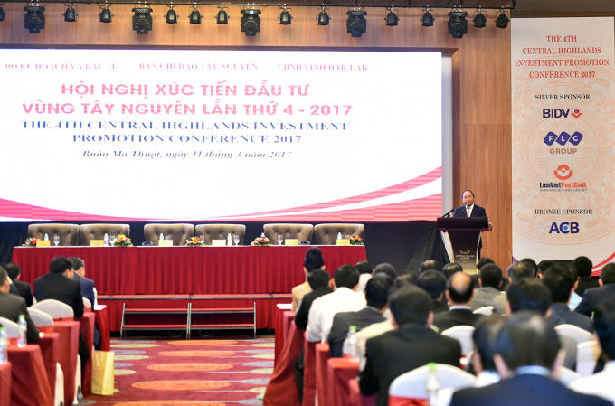 Thủ tướng dự hội nghị xúc tiến đầu tư Tây Nguyên