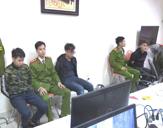 Các đối tượng liên quan tại cơ quan Công an.