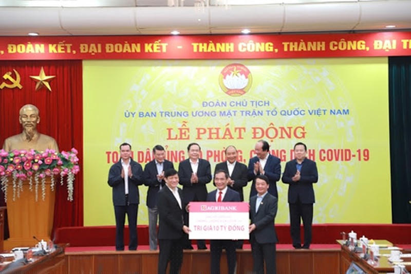 Ủy ban Trung ương Mặt trận Tổ quốc Việt Nam phát động toàn dân ủng hộ phòng, chống Covid-19,