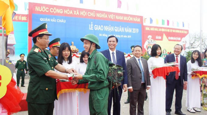 Lễ giao quân tại địa bàn TP. Đà Nẵng