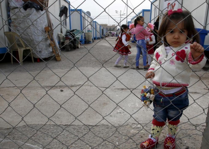 Trẻ em Iraq tại một khu trại gần thủ đô Baghdad. (Ảnh: Reuters)