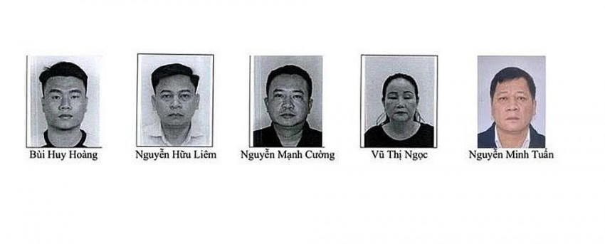 5 đối tượng đang bị Cơ quan ANĐT Bộ Công an truy tìm. (Ảnh: Bộ Công an)