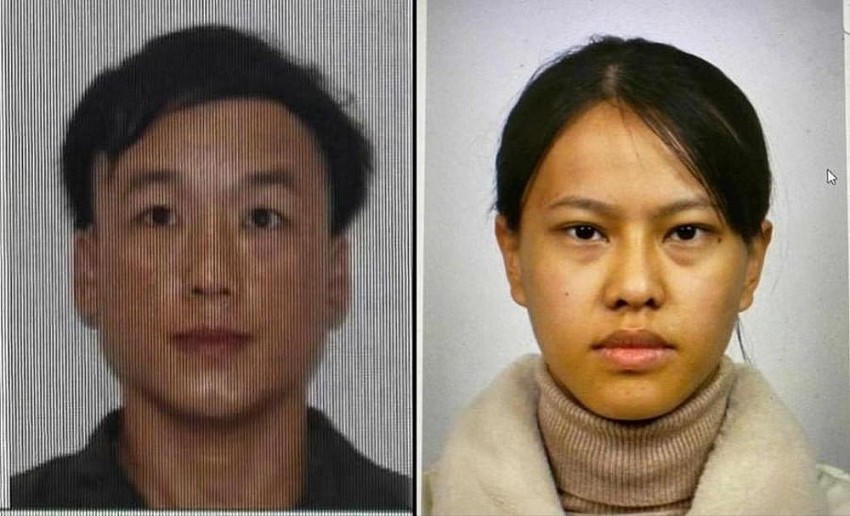 2 nghi phạm Lương Văn Mình và Nguyễn Hồng Nhung. (Ảnh: Công an Tuyên Quang).