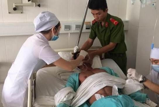 Nghi can đang được điều trị tại Bệnh viện Đa khoa tỉnh Khánh Hòa.