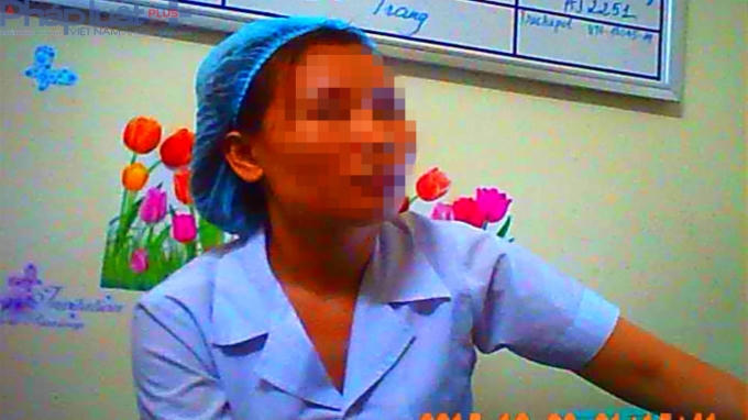 Cán bộ tên Thùy, thuộc Bệnh viện A Thái Nguyên.