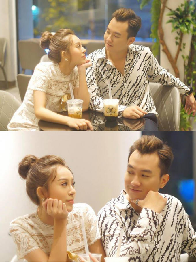 Hồng Anh Kichi và bạn trai.
