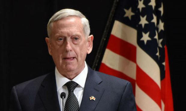 Bộ trưởng Bộ Quốc phòng Mỹ James Mattis. (Ảnh: Getty)