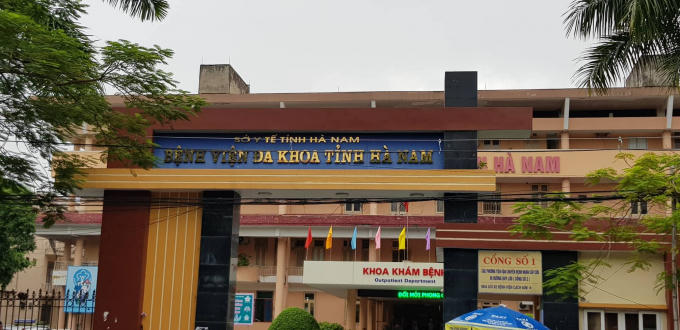 Bệnh viện đa khoa tỉnh Hà Nam.