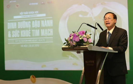 Ông Ngô Văn Tụ - Giám đốc điều hành Vinasoy khẳng định sẽ tiếp tục mang đến cho người tiêu dùng nguồn dinh dưỡng lành mạnh - tốt cho sức khỏe tim mạch thông qua đầu tư, chọn lựa kỹ từ khâu nguyên liệu và ứng dụng công nghệ thiết bị hiện đại vào quy trình sản xuất