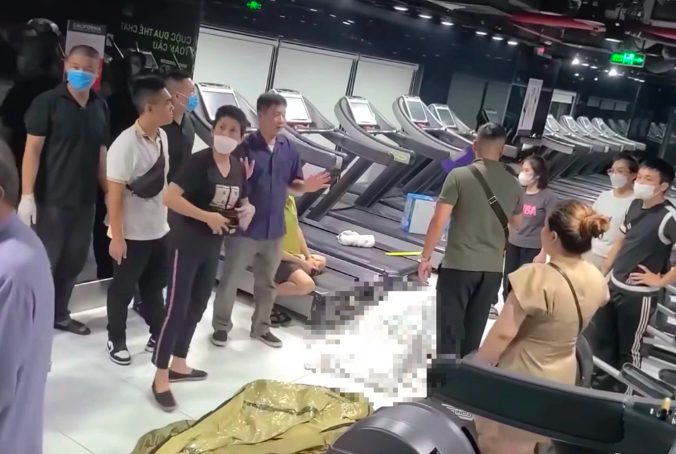 Phòng tập gym nơi xảy ra sự việc.